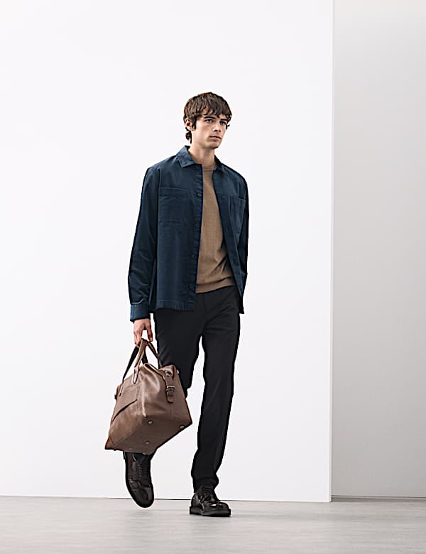 Πουκάμισο κοτλέ με κανονική εφαρμογή και υψηλή περιεκτικότητα σε βαμβάκι - GR