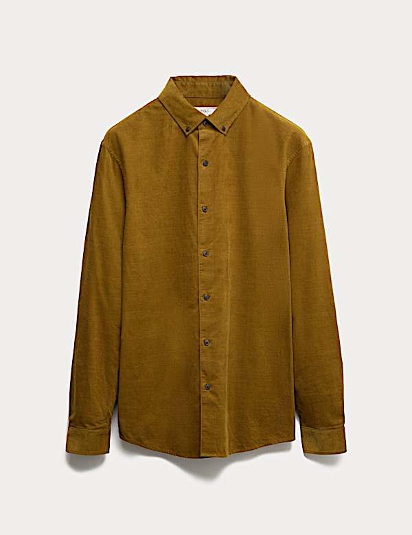 Pure Cotton Corduroy Shirt - GR