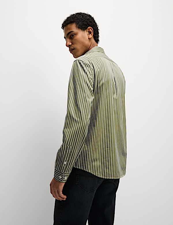 Pure Cotton Striped Shirt