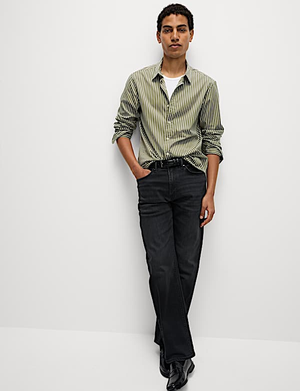 Pure Cotton Striped Shirt