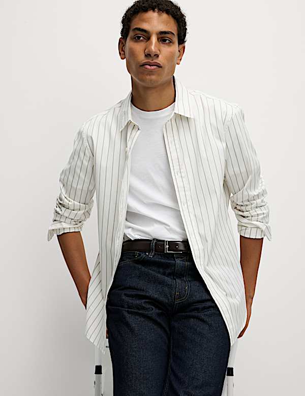 Pure Cotton Striped Shirt