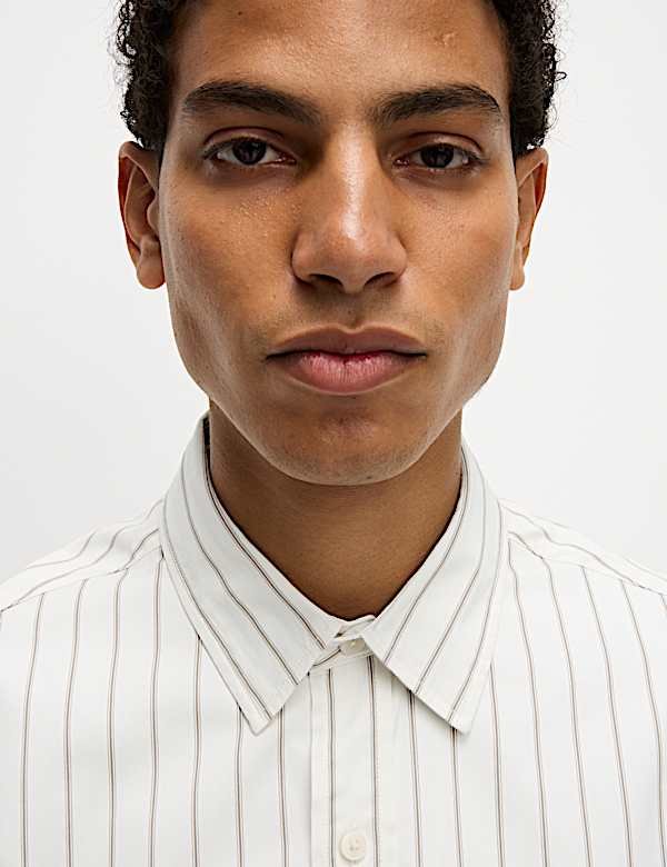 Pure Cotton Striped Shirt