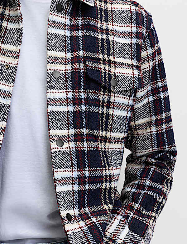 Regular Fit Checked Overshirt