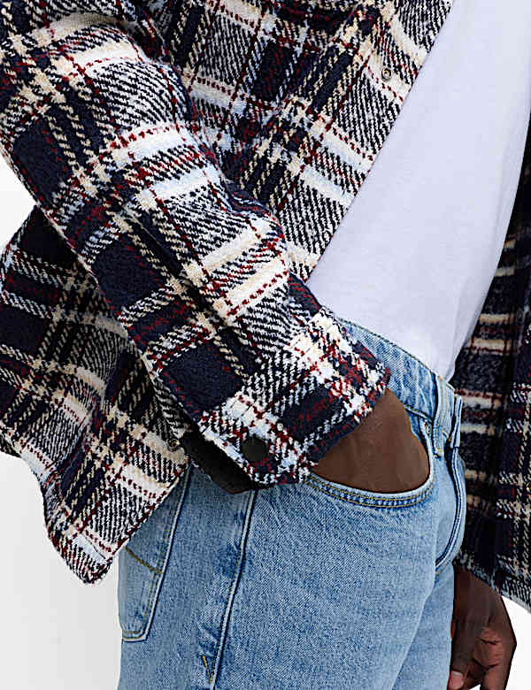 Regular Fit Checked Overshirt