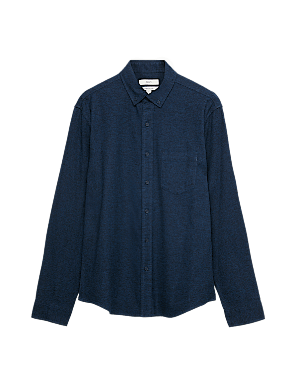 Regular Fit Pure Cotton Flannel Shirt