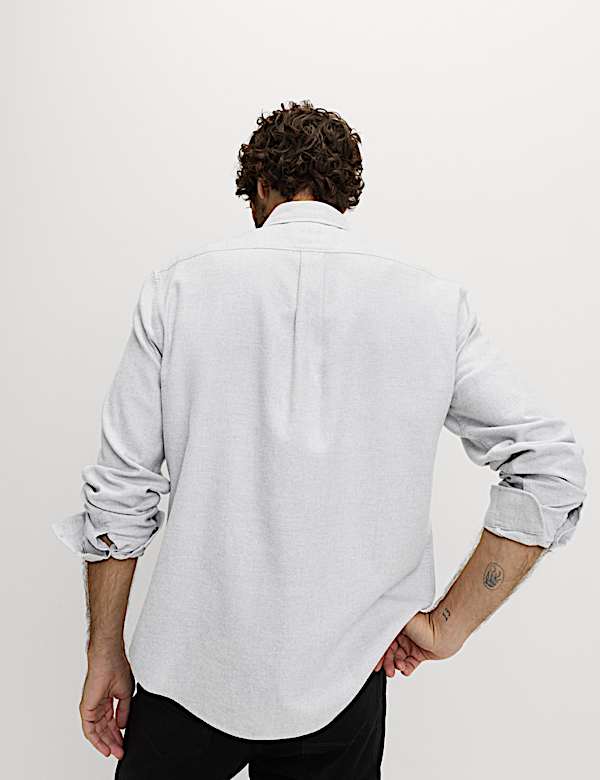 Regular Fit Pure Cotton Flannel Shirt