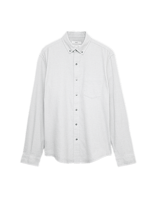Regular Fit Pure Cotton Flannel Shirt