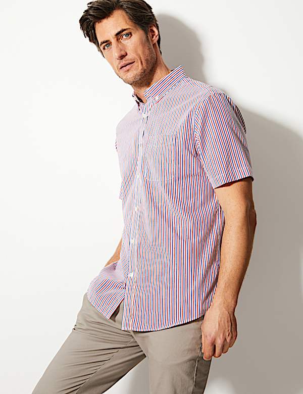 Pure Cotton Striped Shirt