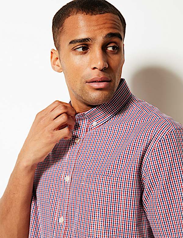 Pure Cotton Checked Shirt