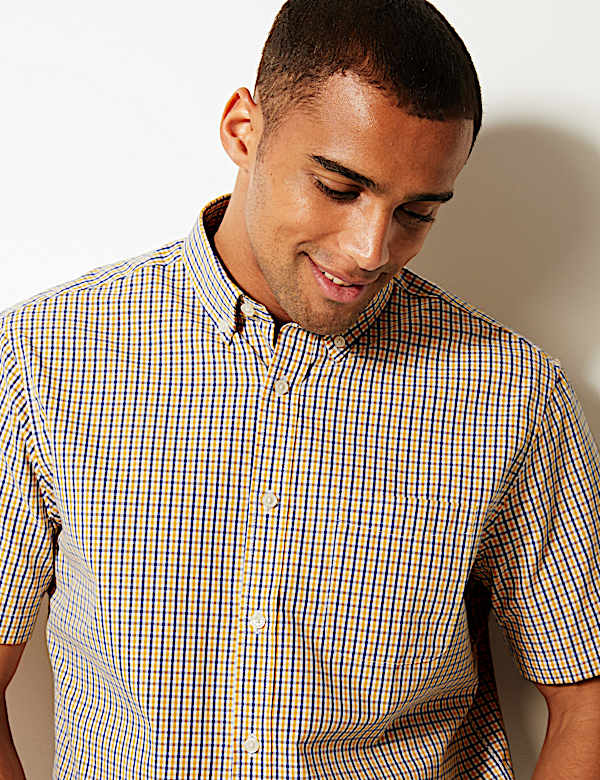 Pure Cotton Checked Shirt