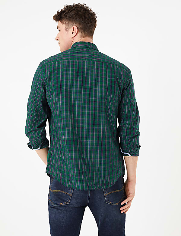 Pure Cotton Checked Shirt