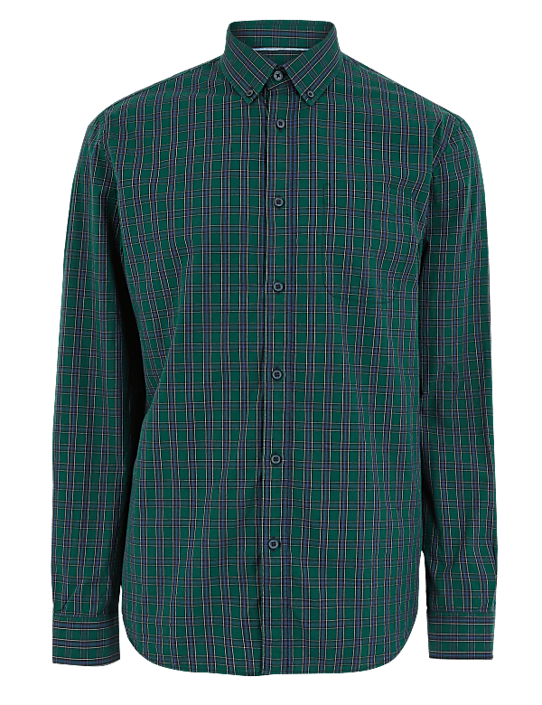 Pure Cotton Checked Shirt