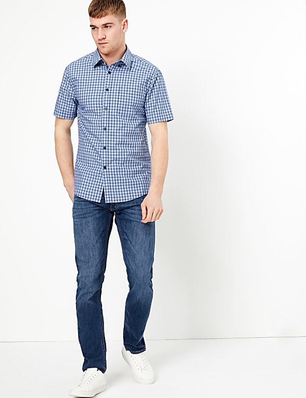 Pure Cotton Checked Shirt