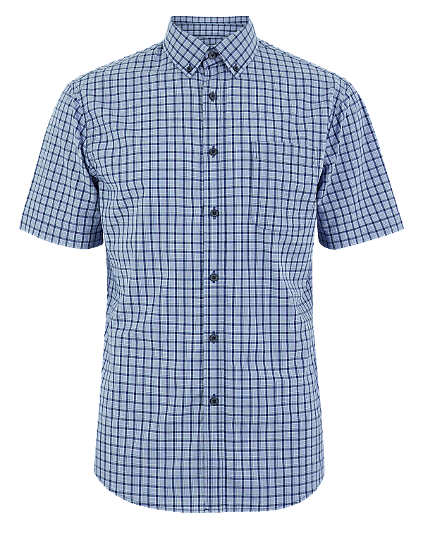 Pure Cotton Checked Shirt