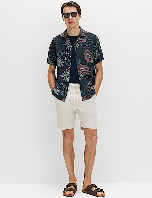 Linen Rich Hawaiian Shirt - CY