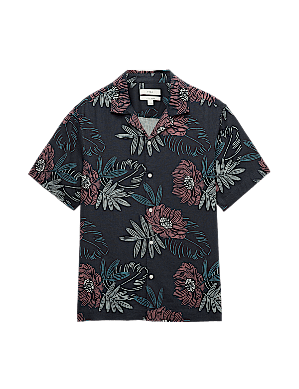 Linen Rich Hawaiian Shirt