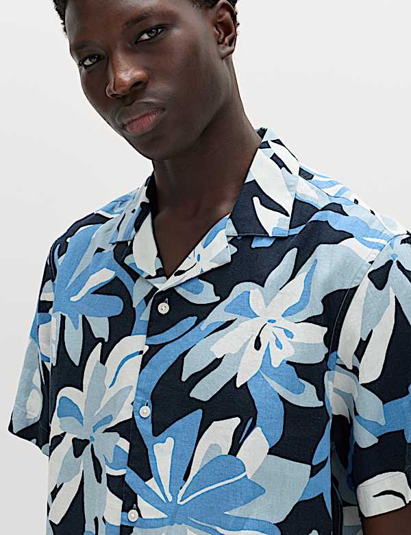 Linen Rich Hawaiian Shirt