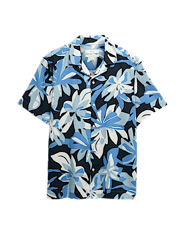 Linen Rich Hawaiian Shirt