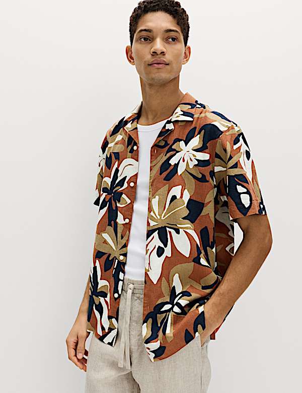 Linen Rich Hawaiian Shirt