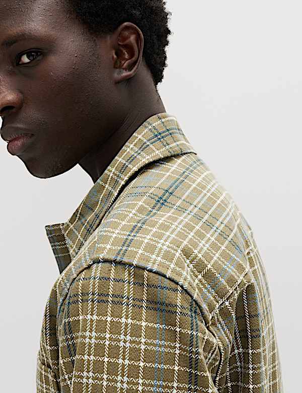 Pure Cotton Check Overshirt - IL