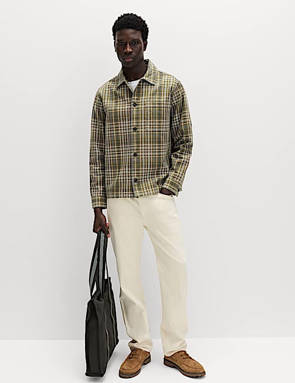 Pure Cotton Check Overshirt - IL