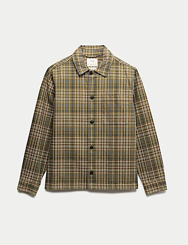 Pure Cotton Check Overshirt - IL