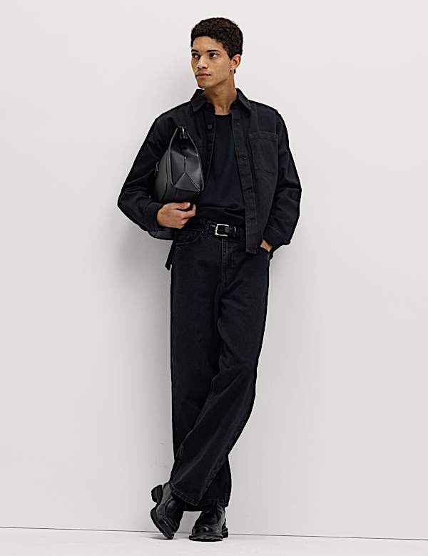 Surchemise en denim coupe standard - CA