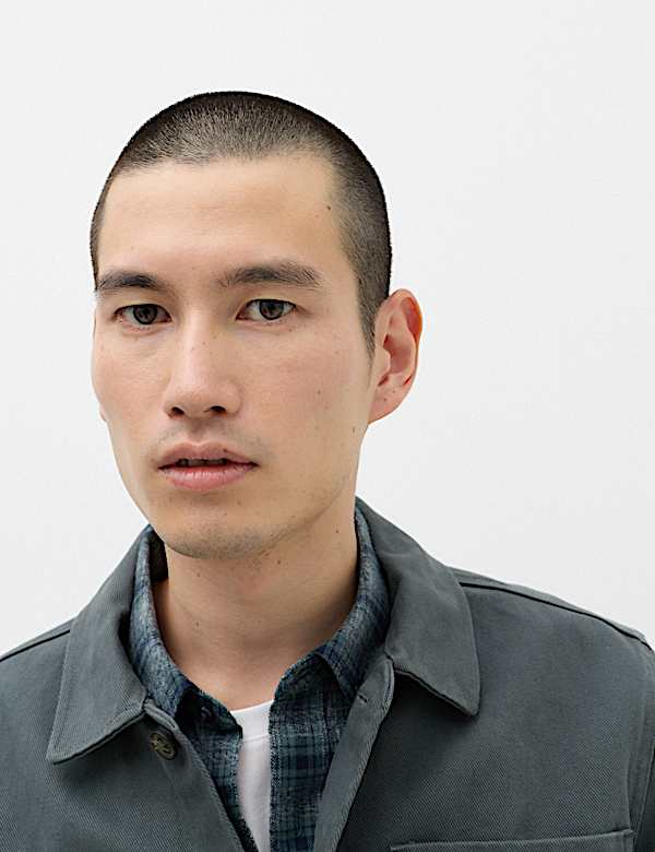 Regular Fit Pure Cotton Twill Overshirt