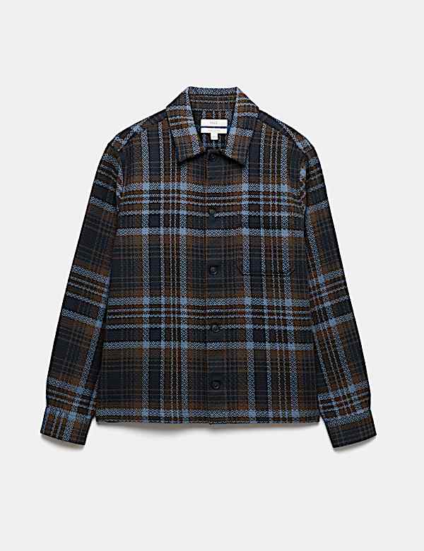 Pure Cotton Checked Overshirt - IT
