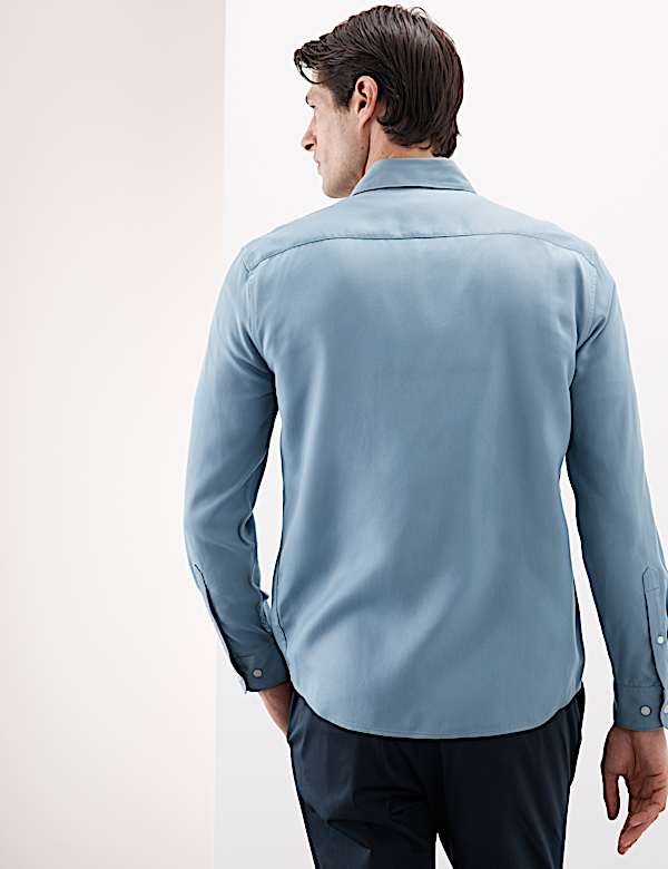 Tričko s dlouhým rukávem, standardní střih, snadné žehlení - CZ