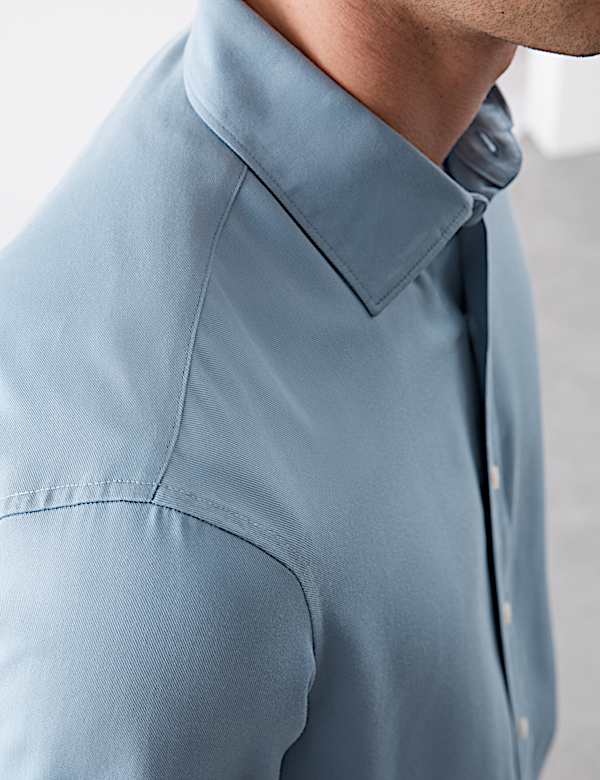 Tričko s dlouhým rukávem, standardní střih, snadné žehlení - CZ