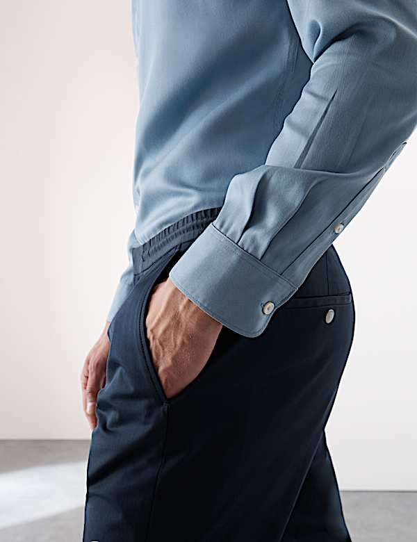 Tričko s dlouhým rukávem, standardní střih, snadné žehlení - CZ