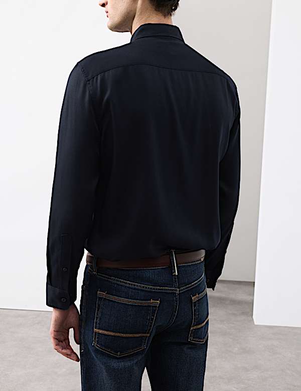 Regular Fit Easy Iron Long Sleeve Shirt