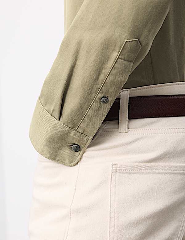 Regular Fit Easy Iron Long Sleeve Shirt