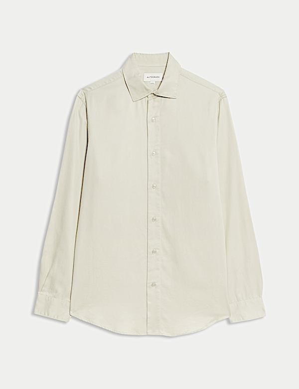 Regular Fit Easy Iron Long Sleeve Shirt - GR