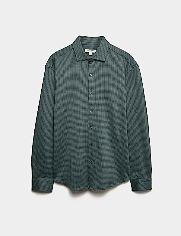 Regular Fit Easy Iron Pure Cotton Jersey Shirt