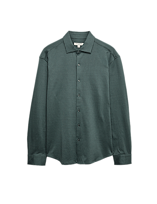 Regular Fit Easy Iron Pure Cotton Jersey Shirt