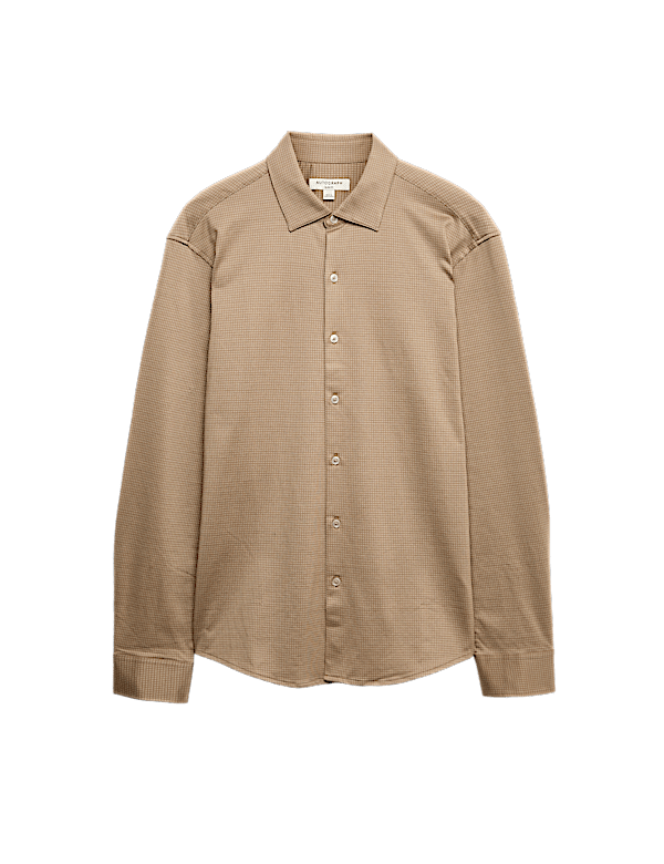 Regular Fit Easy Iron Pure Cotton Jersey Shirt