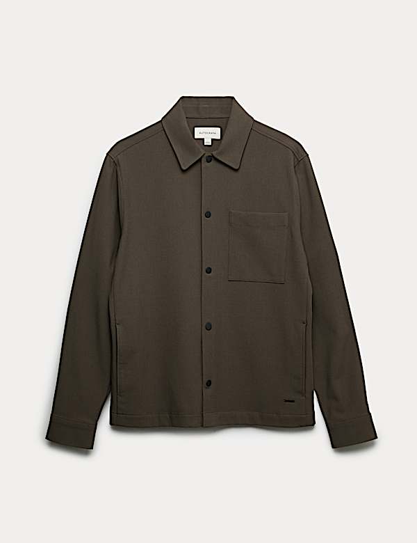 Regular Fit Stretch Overshirt - BE
