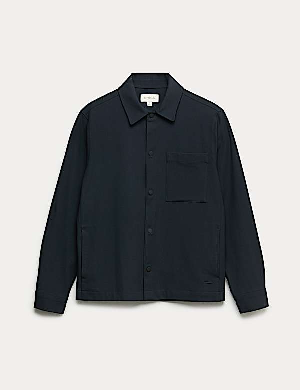 Regular Fit Stretch Overshirt - RO