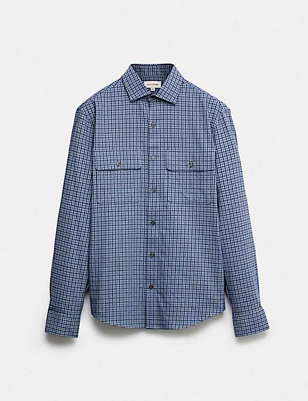 Easy Iron Cotton Rich Check Shirt - TW