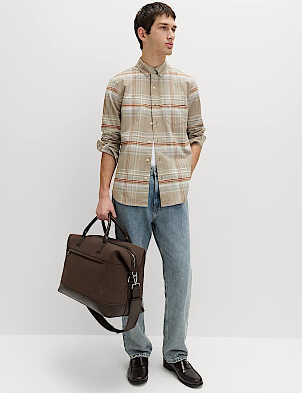 Cotton Rich Check Oxford Shirt - CZ