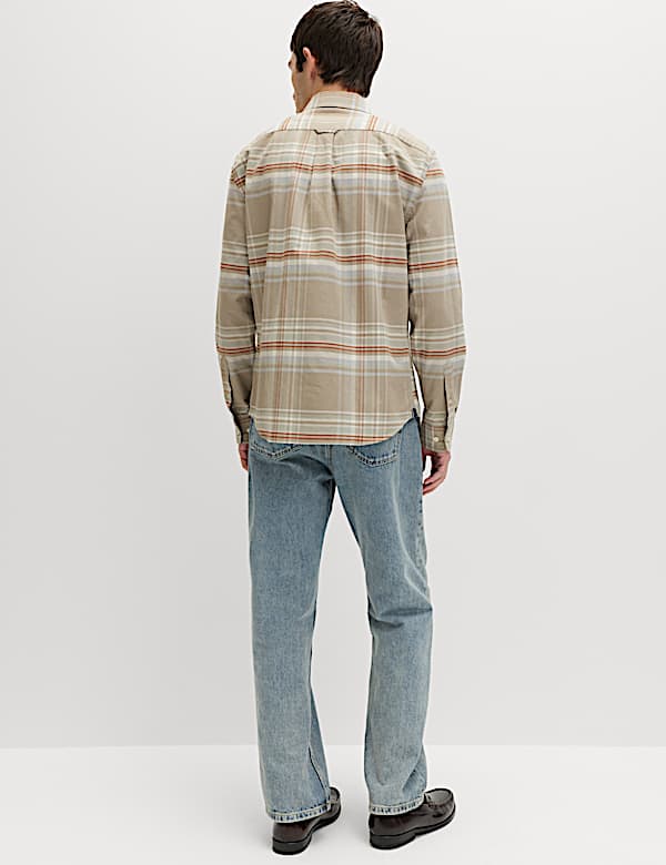 Cotton Rich Check Oxford Shirt - CZ