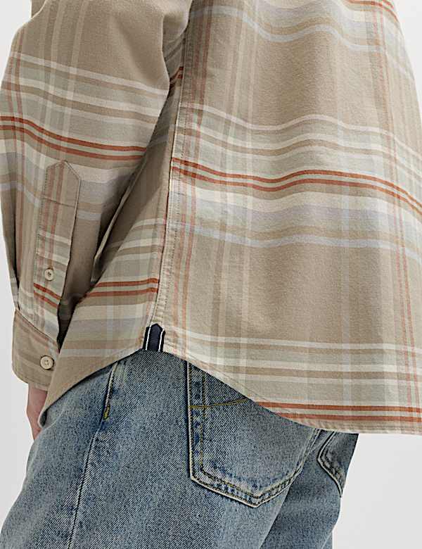 Cotton Rich Check Oxford Shirt - CZ