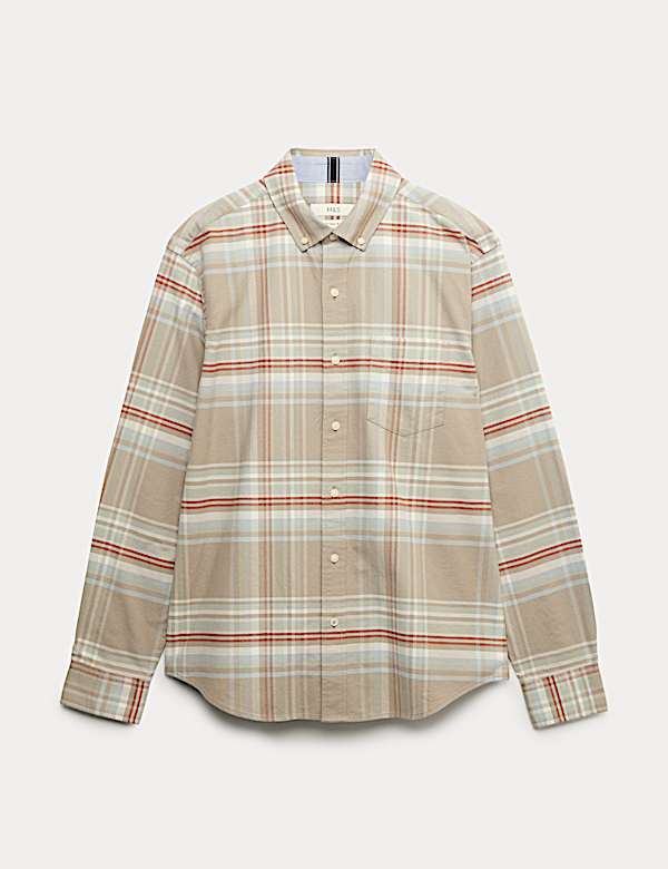 Cotton Rich Check Oxford Shirt - CZ