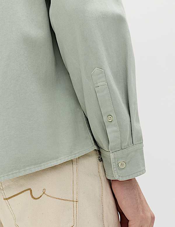 Pure Cotton Garment Dye Oxford Shirt - RO