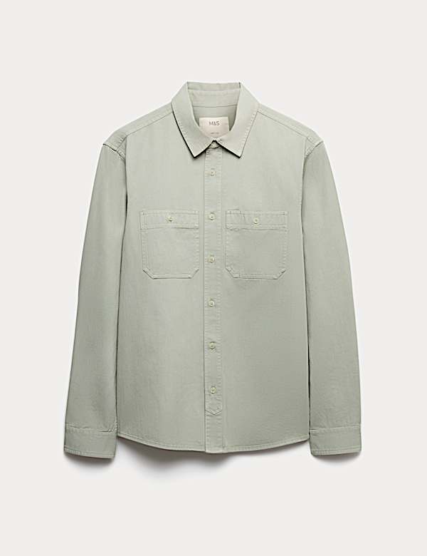 Pure Cotton Garment Dye Oxford Shirt - RO