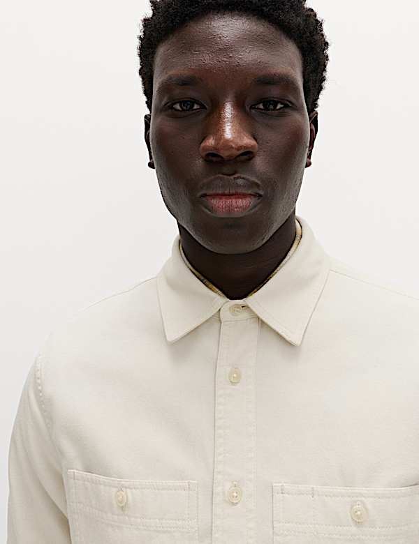 Pure Cotton Garment Dye Oxford Shirt - MX