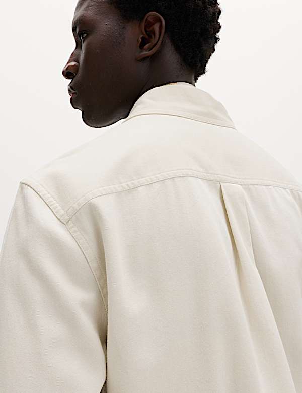 Pure Cotton Garment Dye Oxford Shirt - MX