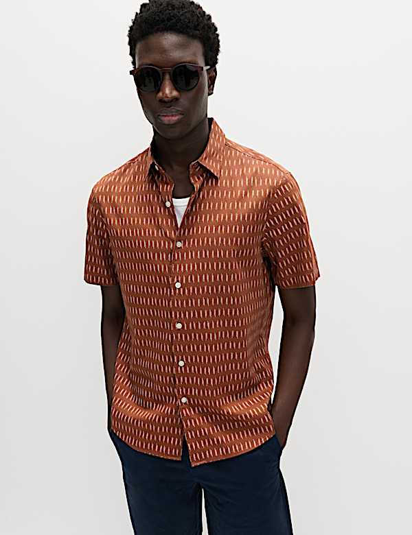 Pure Cotton Textured Shirt - CY